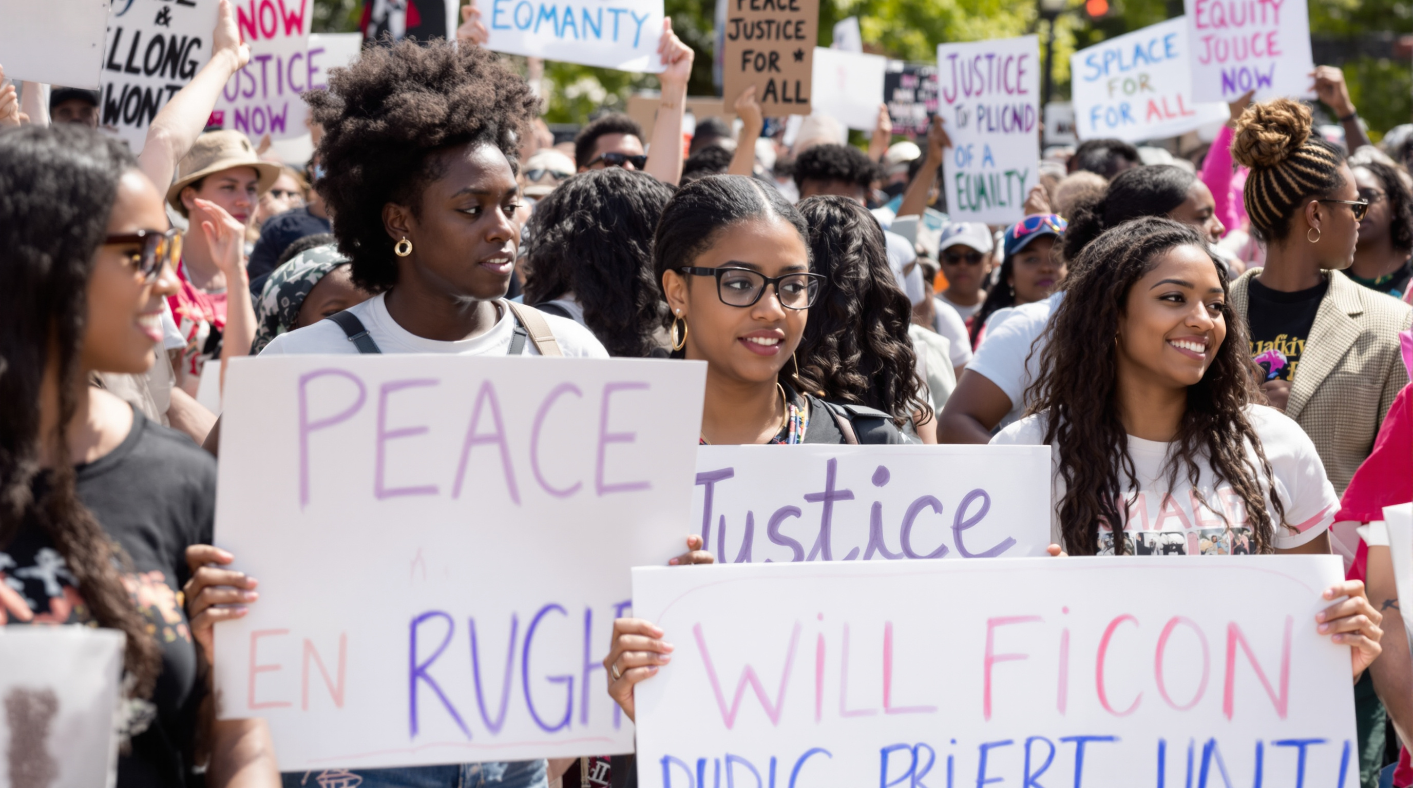 Community members united for social justice